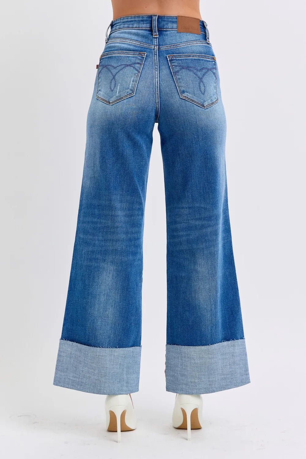 Judy Blue Full Size Distressed High Waist Wide Leg Jeans - DicartluzeDicartluzef519d34a - 354f - 40c9 - 8886 - 0ea4c001a06f - Max