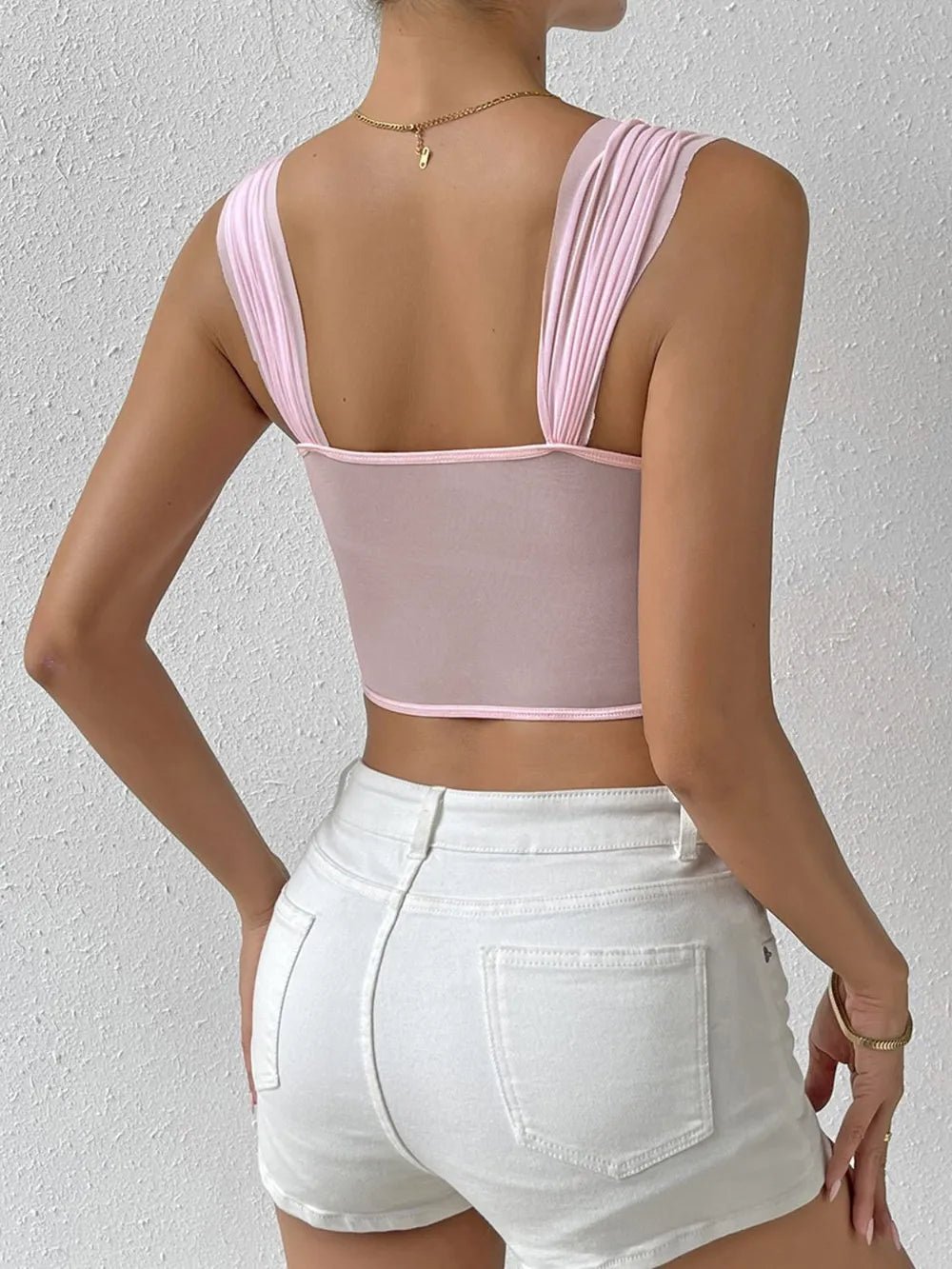 Lace - Up Flower Sweetheart Neck Cami - DicartluzeDicartluze37f0aa6d - 9a30 - 40db - bc09 - dddd309e0637 - Max