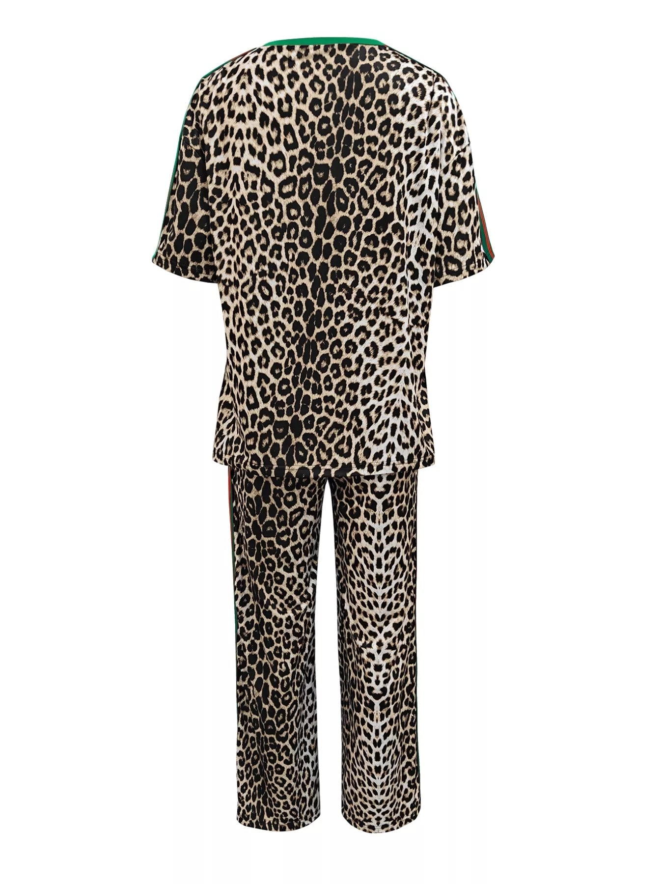 Leopard Round Neck Top and Pants Two - Piece Set - DicartluzeDicartluze96ee92b7 - 2bc9 - 45c0 - 9d24 - 5aec488edd15 - Max - Origin