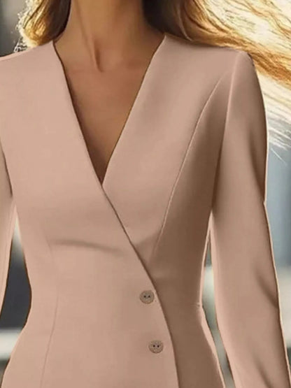 Long Sleeve Blazer Dress with Button Detail - DicartluzeDicartluzeda477321 - 0d53 - 460c - 848b - 8b22833bef2d - Max - Origin