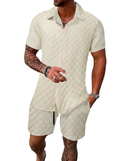 Men's Full Size Collared Neck Short Sleeve Top and Shorts Set Plus Size - DicartluzeDicartluzedcad41e7 - 1da1 - 4ff0 - aa55 - 991e1fd26ec6 - Max - Origin