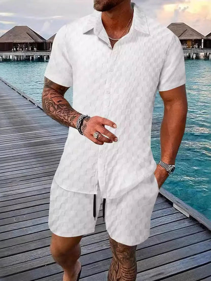 Men's Full Size Collared Neck Short Sleeve Top and Shorts Set Plus Size - DicartluzeDicartluze857c2746 - 60a4 - 46e5 - 964d - 698e0f10781e - Max - Origin