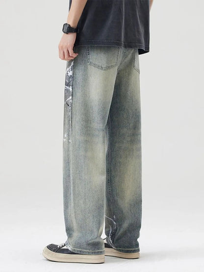 Men's Full Size Distressed Wide Leg Jeans Plus Size - DicartluzeDicartluzeee870b8850ea4d35b06e952bb016fad6 - Max - Origin