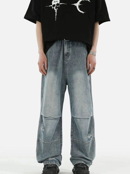 Men's Full Size Distressed Wide - Leg Jeans Plus Size - DicartluzeDicartluze82d595f6597a4d97ab9baaaadbbad627 - Max - Origin