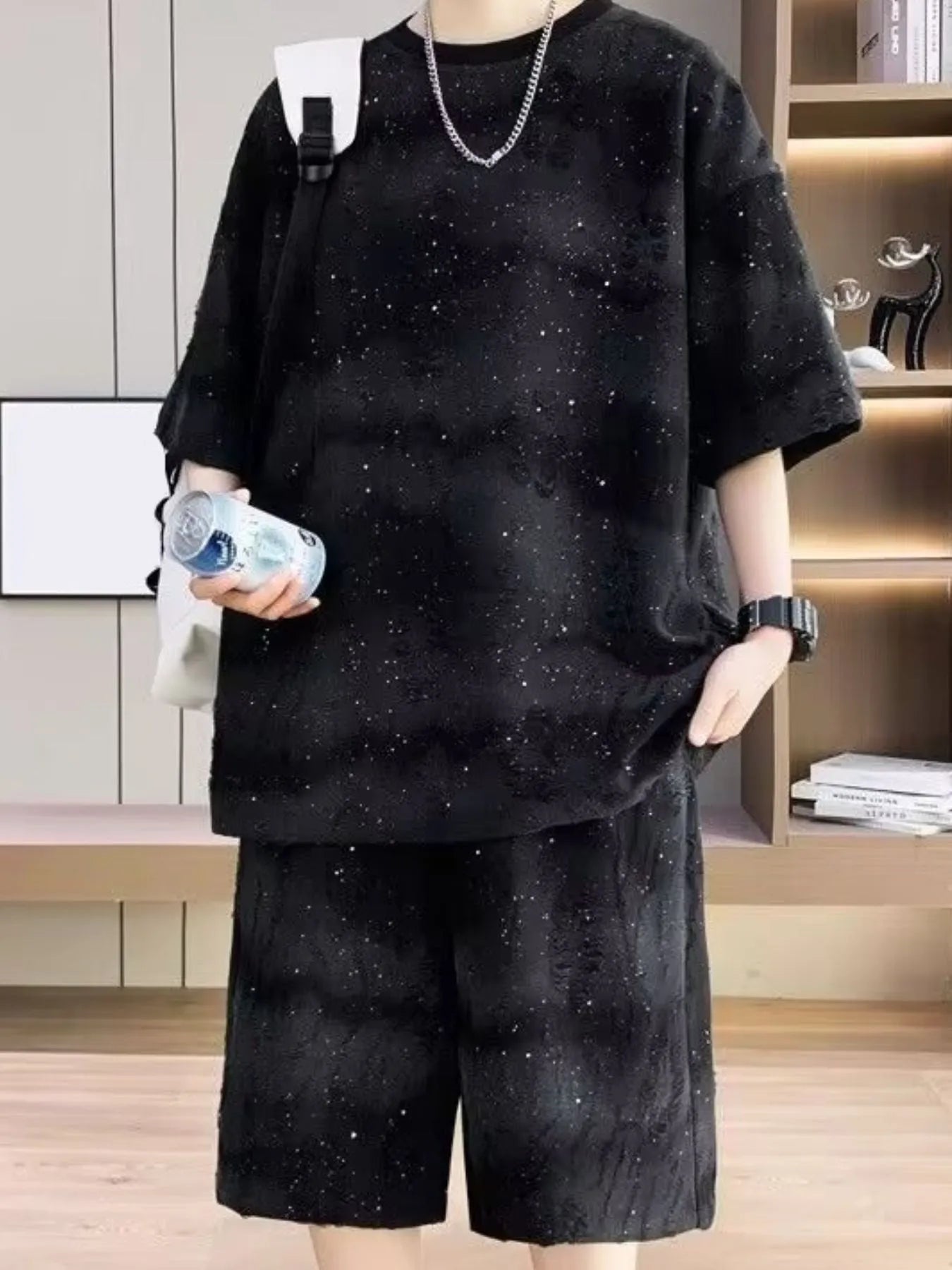 Men's Full Size Round Neck Half Sleeve Top and Shorts Set Plus Size - DicartluzeDicartluze4e451df7 - ccfb - 4913 - a5de - 941c222a7f74 - Max - Origin