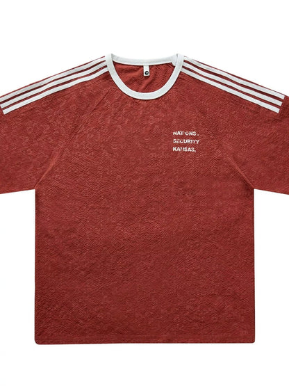 Men's Full Size Striped Shoulder Relaxed Fit T-Shirt Plus Size - DicartluzeDicartluzeaa32ce67 - 3d70 - 4fa3 - b5c6 - 7e05c15b4641 - Max - Origin