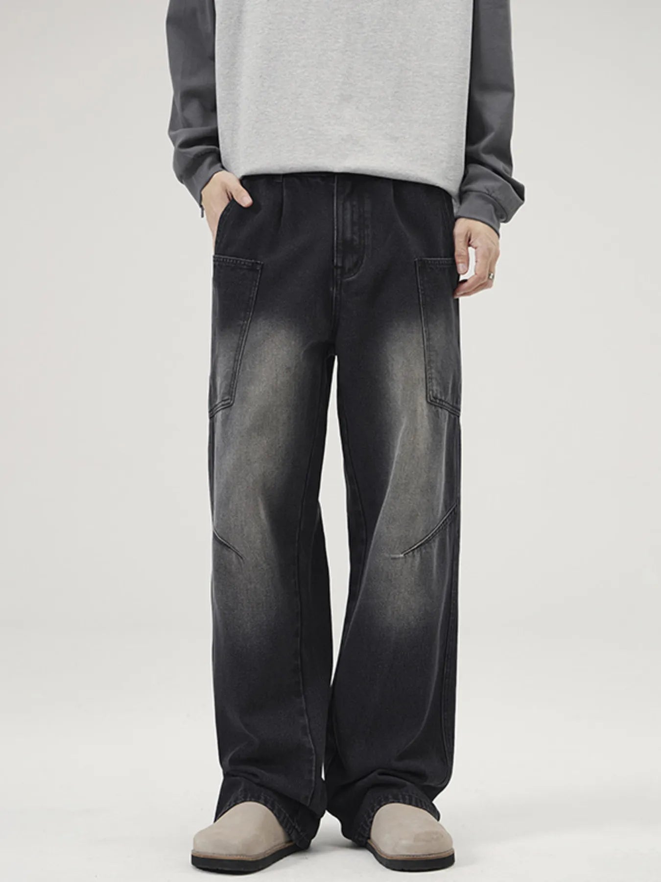 Men's Full Size Washed Wide Leg Baggy Jeans Plus Size - DicartluzeDicartluze4887e6c617554c52acf3aa574ee08c37 - Max - Origin