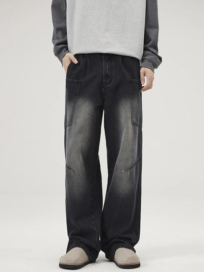 Men's Full Size Washed Wide Leg Baggy Jeans Plus Size - DicartluzeDicartluze4887e6c617554c52acf3aa574ee08c37 - Max - Origin