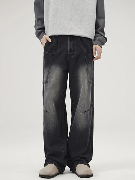 Men's Full Size Washed Wide Leg Baggy Jeans Plus Size - DicartluzeDicartluze4887e6c617554c52acf3aa574ee08c37 - Max - Origin