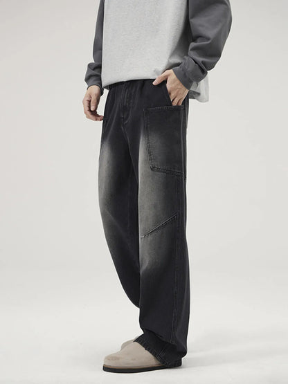 Men's Full Size Washed Wide Leg Baggy Jeans Plus Size - DicartluzeDicartluzea83e602158d947fdadbd29a26a728560 - Max - Origin