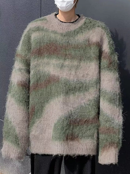 Men's Fuzzy Knit Long Sleeve Sweater - DicartluzeDicartluze740d8709 - d6a4 - 4143 - a1a7 - cc81d7e132e3 - Max - Origin