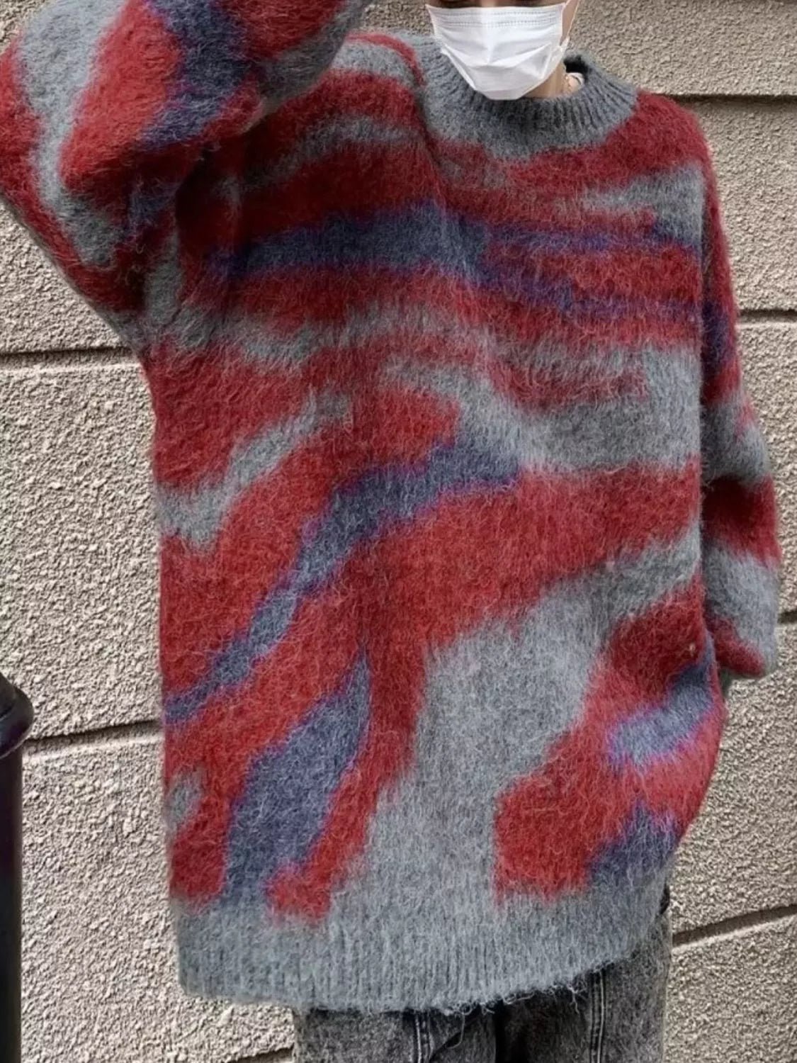 Men's Fuzzy Knit Long Sleeve Sweater - DicartluzeDicartluze7bd06422 - 969c - 4b87 - b34b - 3b97bfef8f62 - Max - Origin