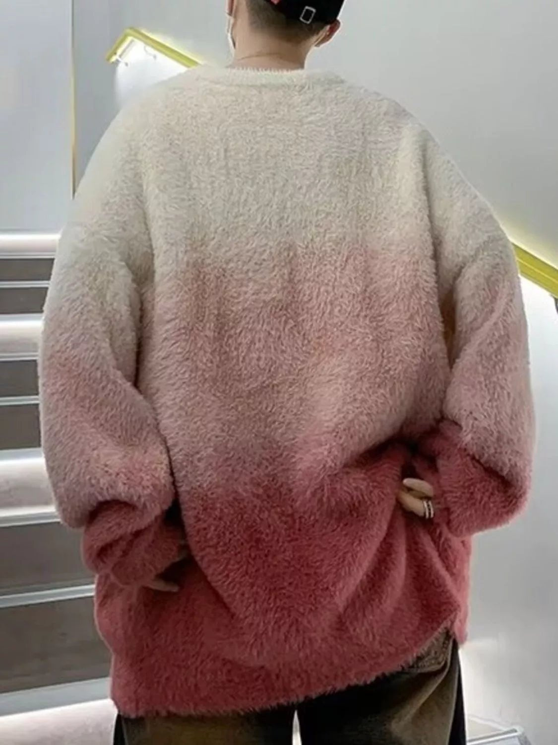 Men's Gradient Fuzzy Knit Pullover Sweater - DicartluzeDicartluze0f772580 - 0bd4 - 404c - 94c1 - 010b93687ec9 - Max - Origin