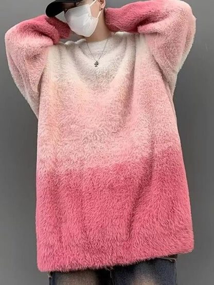 Men's Gradient Fuzzy Knit Pullover Sweater - DicartluzeDicartluze9180e885 - 022e - 4cb2 - 92d0 - b3faa6a85b7b - Max - Origin