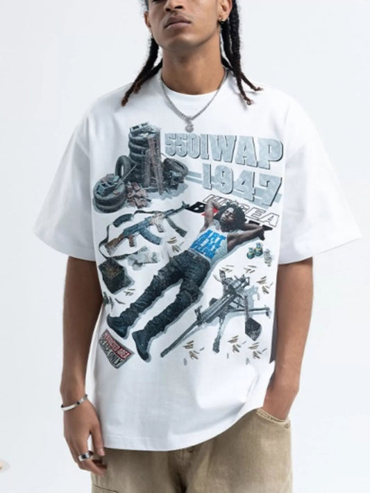 Men's Graphic Round Neck Half Sleeve T-Shirt - DicartluzeDicartluze9116f1738220412faf2c75f09dbd1aff - Max - Origin