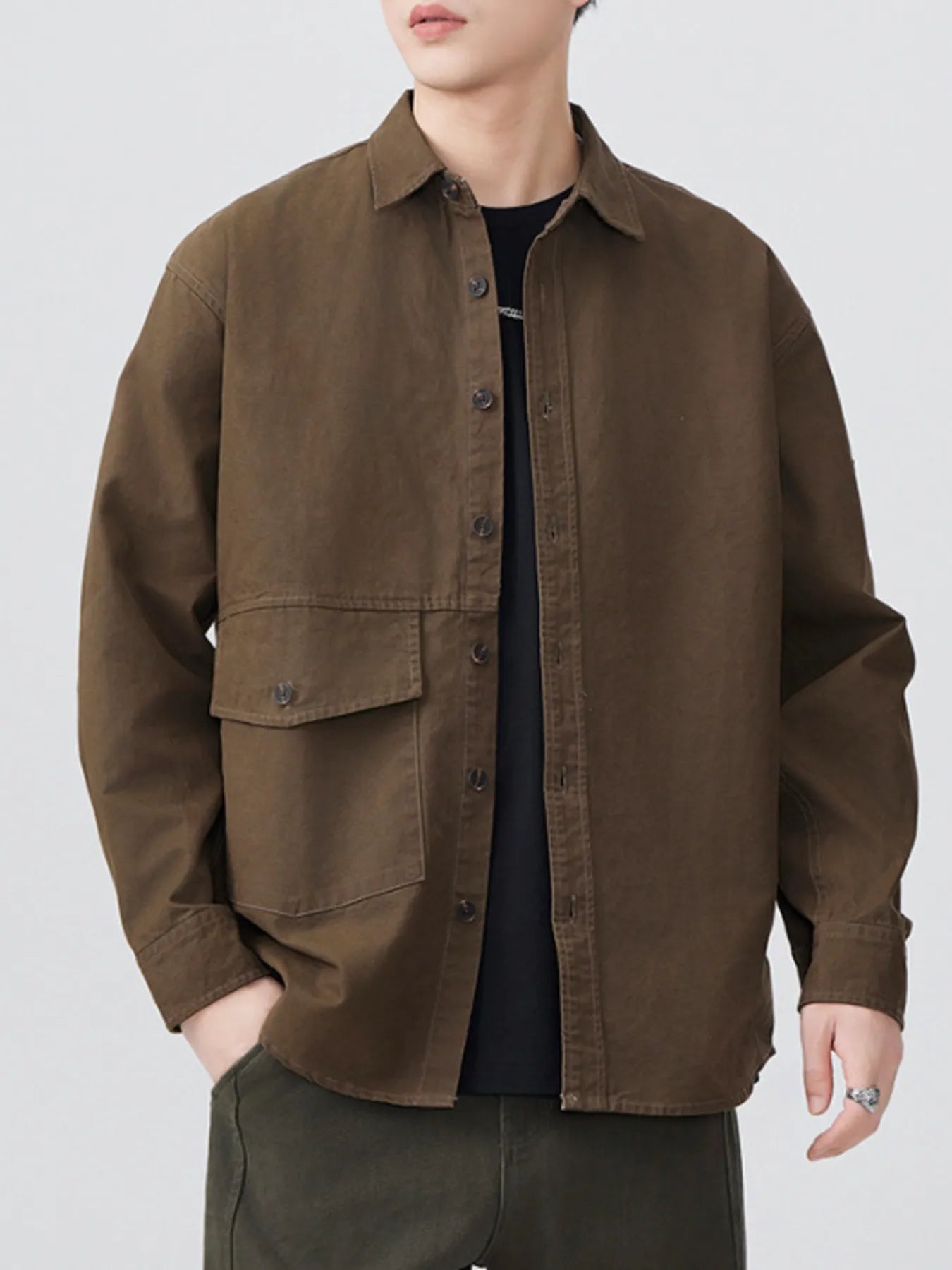 Men's Plus Size Button Up Long Sleeve Shirt - DicartluzeDicartluzed41c298dbde14e98a4801d855011d85b - Max - Origin