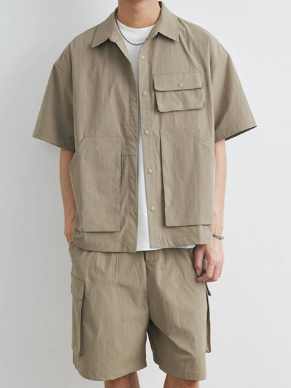 Men's Plus Size Button Up Short Sleeve Shirt and Shorts Set - DicartluzeDicartluze97669be4 - 171a - 4159 - 834e - 533d73b23acc - Max - Origin