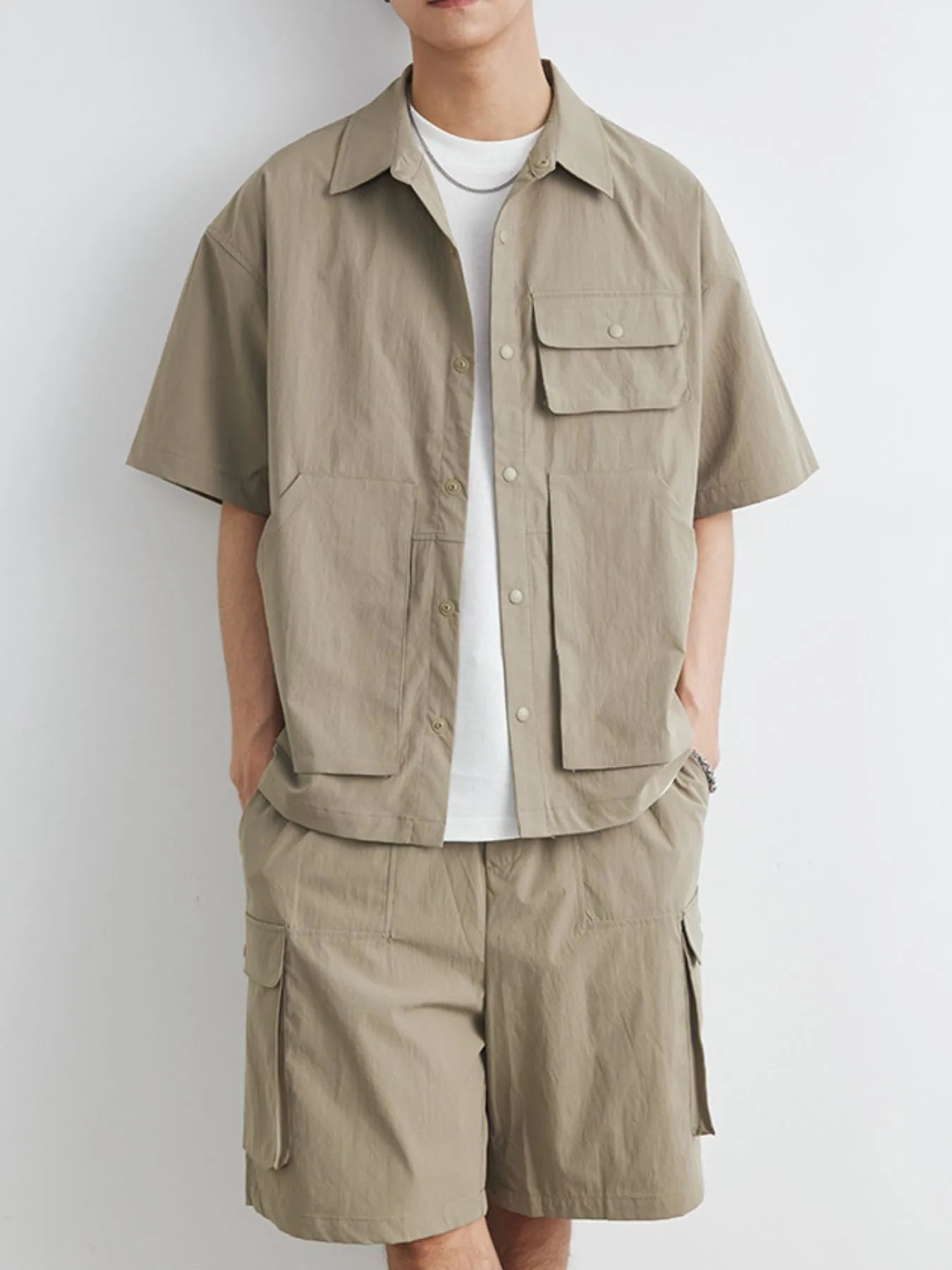 Men's Plus Size Button Up Short Sleeve Shirt and Shorts Set - DicartluzeDicartluze96efdecd - 69a4 - 4f96 - bd85 - 972e8239301f - Max - Origin