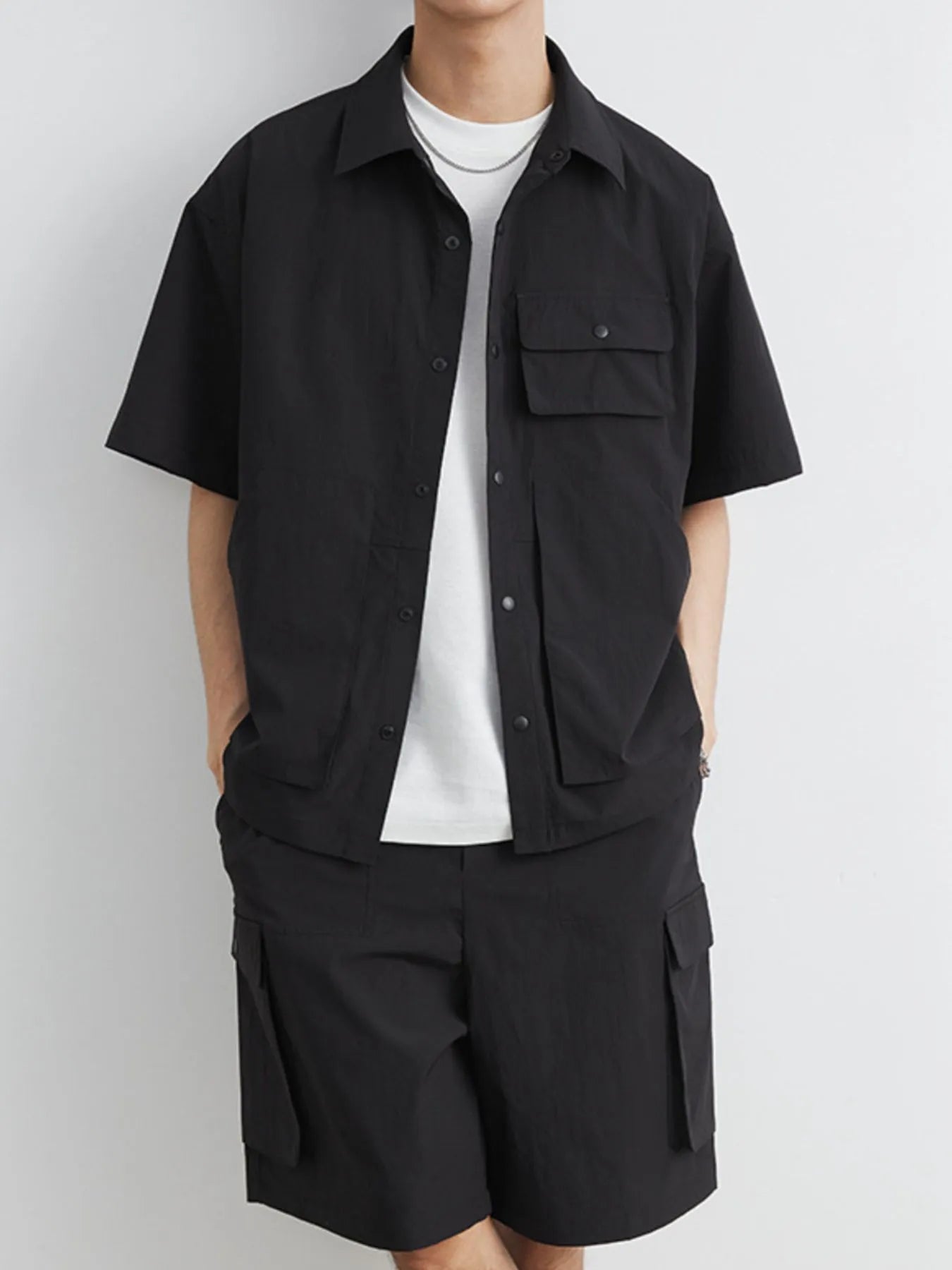 Men's Plus Size Button Up Short Sleeve Shirt and Shorts Set - DicartluzeDicartluzec3f45e41 - bf50 - 4d25 - 8990 - aa96b137dd09 - Max - Origin