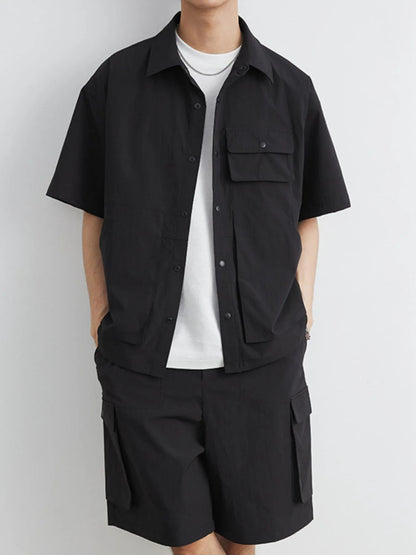 Men's Plus Size Button Up Short Sleeve Shirt and Shorts Set - DicartluzeDicartluzec3f45e41 - bf50 - 4d25 - 8990 - aa96b137dd09 - Max - Origin