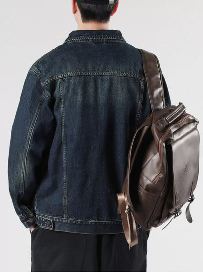 Men's Plus Size Button Up Wash Denim Jacket - DicartluzeDicartluze674bdddf - fd06 - 484a - a72b - cdb2d1c39633 - Max - Origin