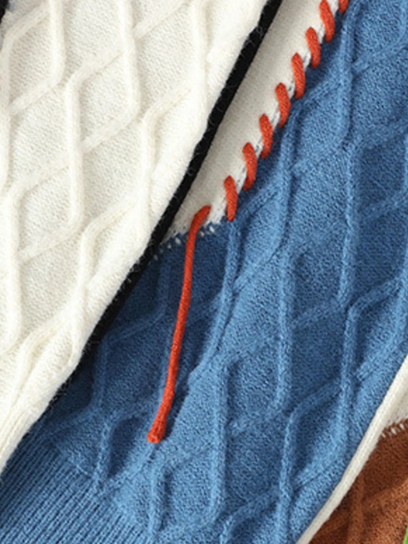 Men's Plus Size Color Block Cable Knit Sweater - DicartluzeDicartluze4760a367 - 4430 - 4a3b - af5b - 9e0d7a53131f - Max - Origin