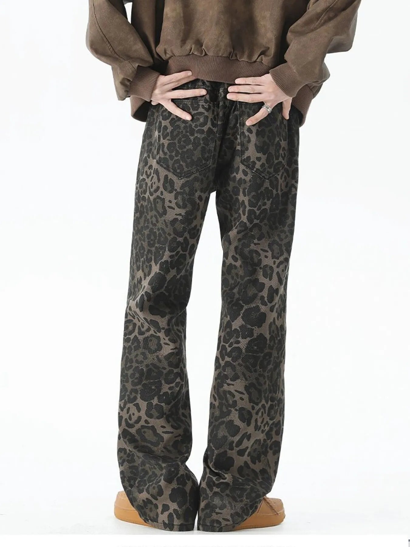 Men's Plus Size Leopard Print Loose Fit Jeans - DicartluzeDicartluzec4b10cae60a240a39bf54edc9073bf0a - Max - Origin