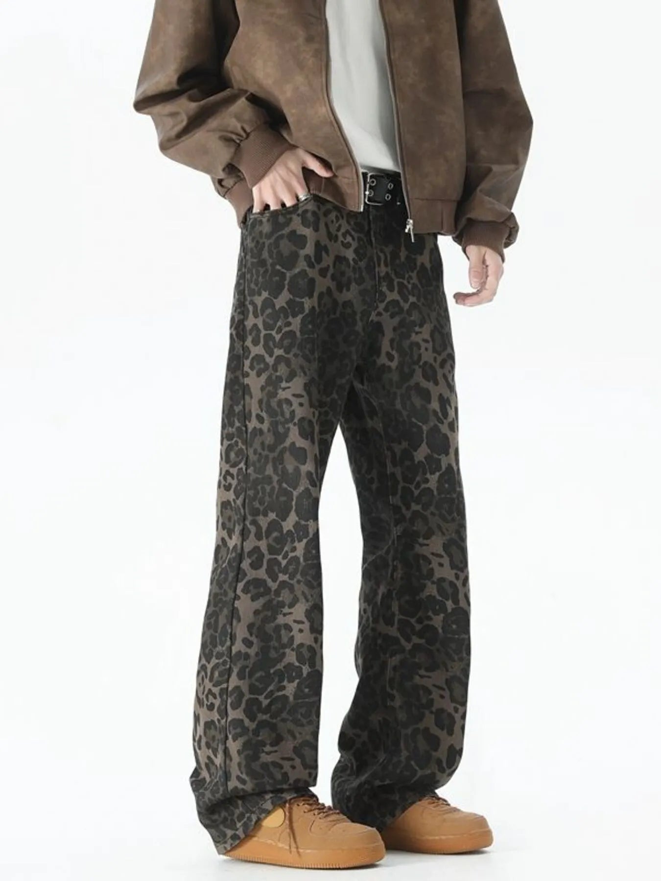 Men's Plus Size Leopard Print Loose Fit Jeans - DicartluzeDicartluze278367f4a25d42c687f99748802a062a - Max - Origin