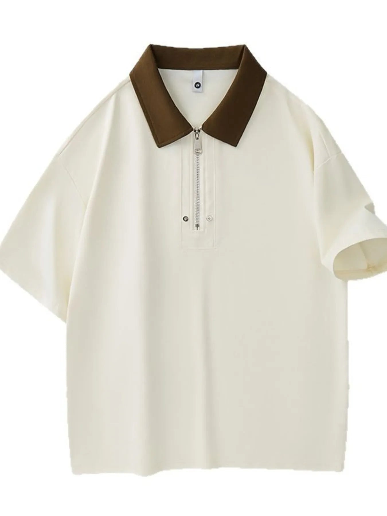 Men's Plus Size Quarter Zip Short Sleeve Polo - DicartluzeDicartluze150bc93fc9354d2ba43a0f1a4eb55d1c - Max - Origin