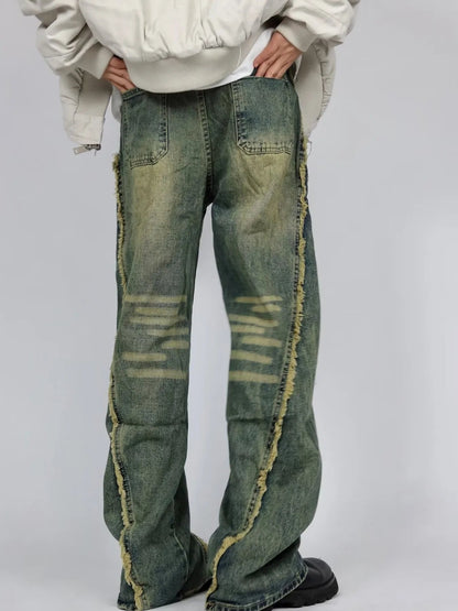 Men's Plus Size Raw Hem Wide Leg Jeans - DicartluzeDicartluzec5849b71a2a249ddb45a33bcaa554d53 - Max - Origin