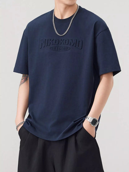 Men's Plus Size Round Neck Short Sleeve T-Shirt - DicartluzeDicartluzecd0f39fc - 6b42 - 4e1d - a698 - 8d130d64f80b - Max - Origin