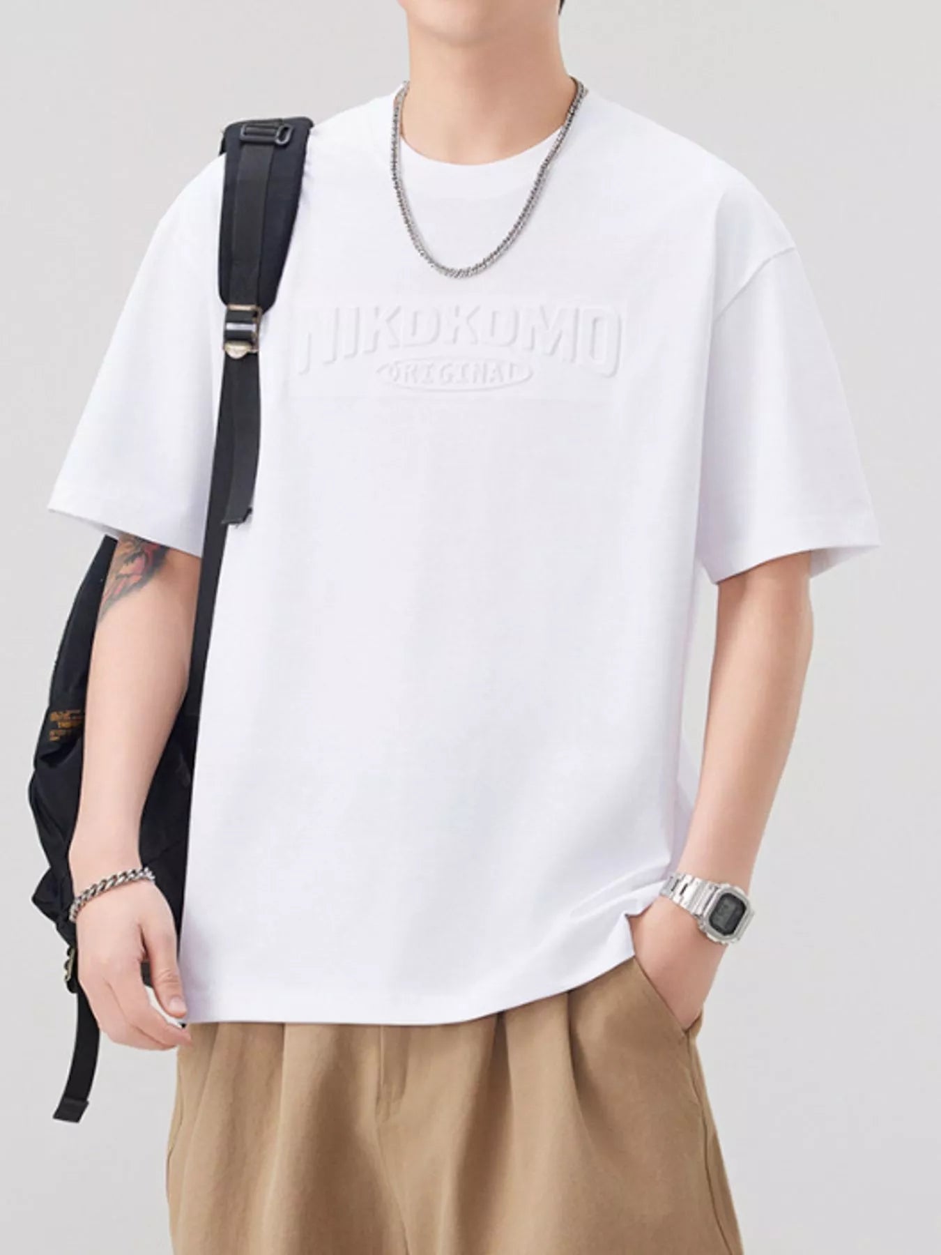 Men's Plus Size Round Neck Short Sleeve T-Shirt - DicartluzeDicartluzeca381f92 - 3179 - 46b6 - bfa6 - 1d284d1f47d0 - Max - Origin