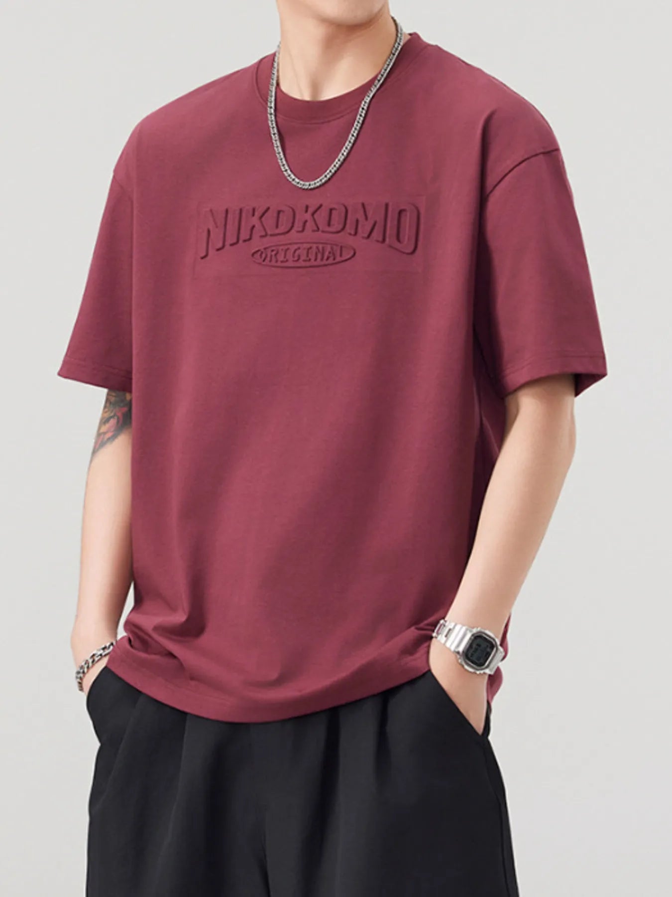 Men's Plus Size Round Neck Short Sleeve T-Shirt - DicartluzeDicartluzec50a845281584c65b19591efeaa55141 - Max - Origin