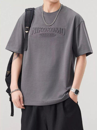 Men's Plus Size Round Neck Short Sleeve T-Shirt - DicartluzeDicartluze197aee83 - 8de9 - 4ff4 - 9038 - 347776944fce - Max - Origin