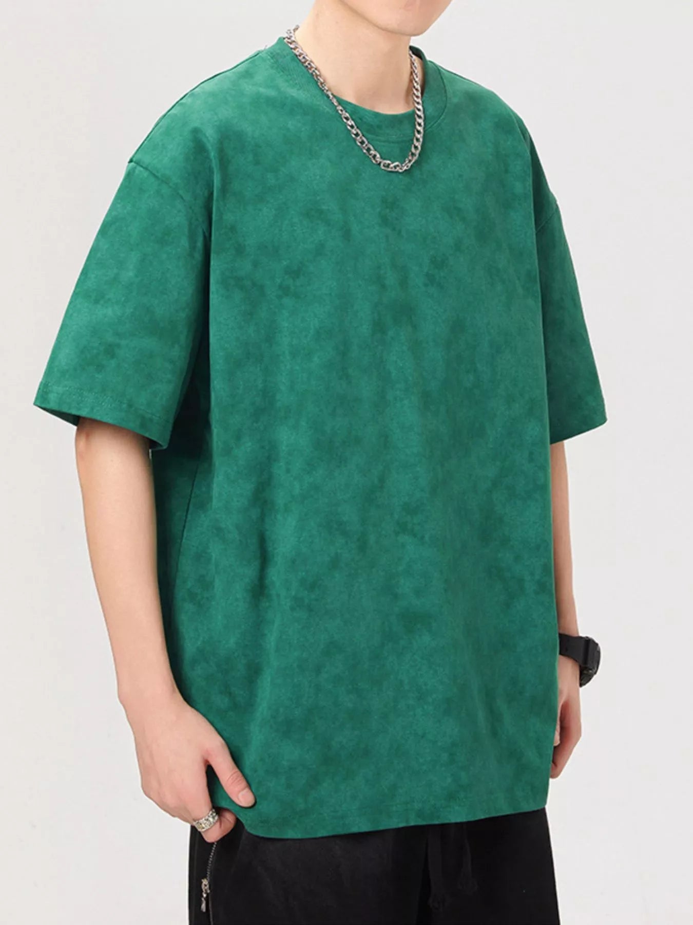 Men's Plus Size Vintage Washed Round Neck Oversized T-Shirt - DicartluzeDicartluze6a04e9a2 - e6e1 - 4834 - bfc3 - a71dbd1f0299 - Max - Origin