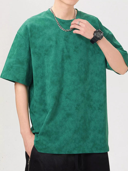 Men's Plus Size Vintage Washed Round Neck Oversized T-Shirt - DicartluzeDicartluze7b204ec5 - 8d13 - 4bab - b31a - c3dfc7b44226 - Max - Origin