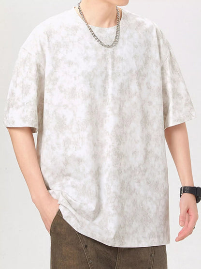 Men's Plus Size Vintage Washed Round Neck Oversized T-Shirt - DicartluzeDicartluze50360420 - a488 - 4120 - 964b - 1d425687e046 - Max - Origin