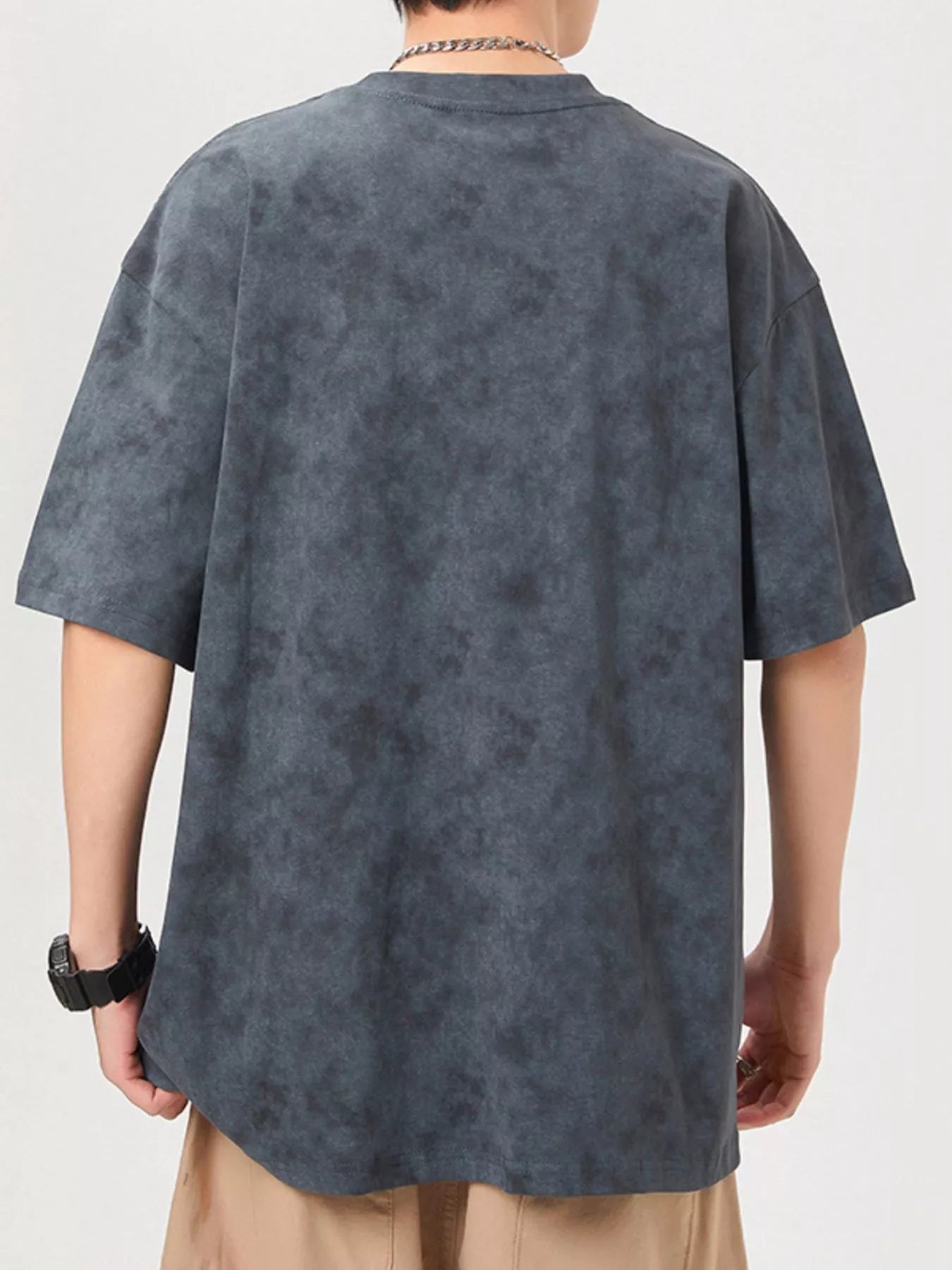 Men's Plus Size Vintage Washed Round Neck Oversized T-Shirt - DicartluzeDicartluzed5e678ab - 696a - 4473 - aa09 - bf3c457f51e9 - Max - Origin