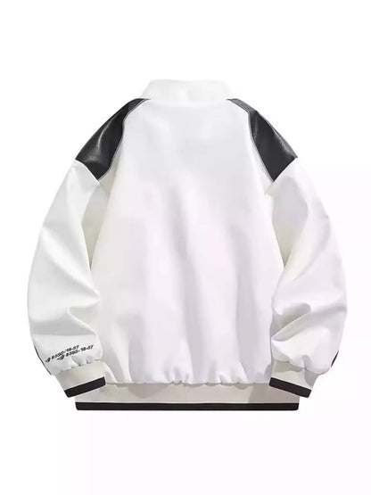 Men's Plus Size Zip Up Contrast Long Sleeve Jacket - DicartluzeDicartluze41f5246d - 6229 - 4900 - 9ef3 - 4aacf0e338b5 - Max - Origin