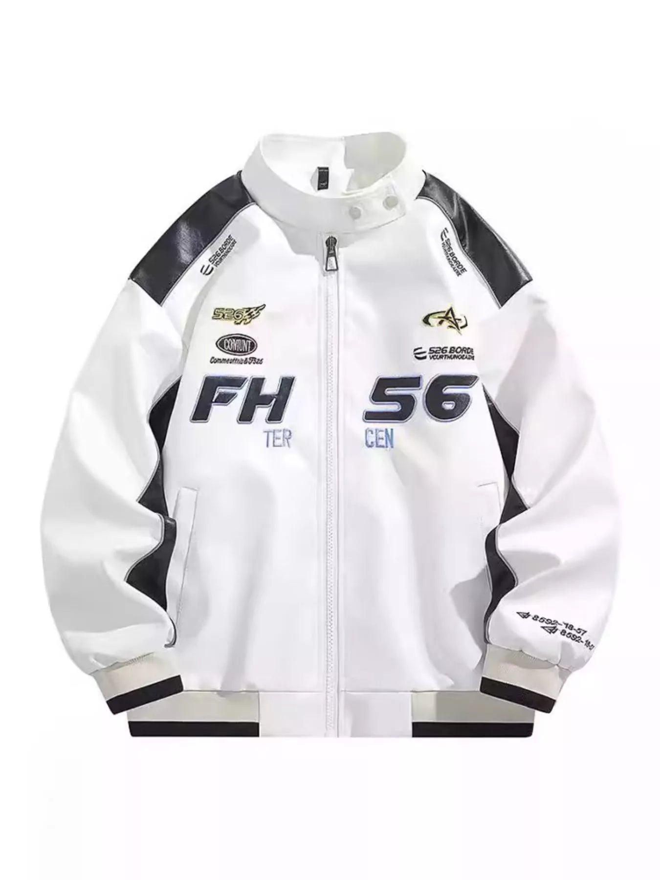 Men's Plus Size Zip Up Contrast Long Sleeve Jacket - DicartluzeDicartluze1f7465b6 - 24fd - 4e0f - b30a - a5187f63908c - Max - Origin