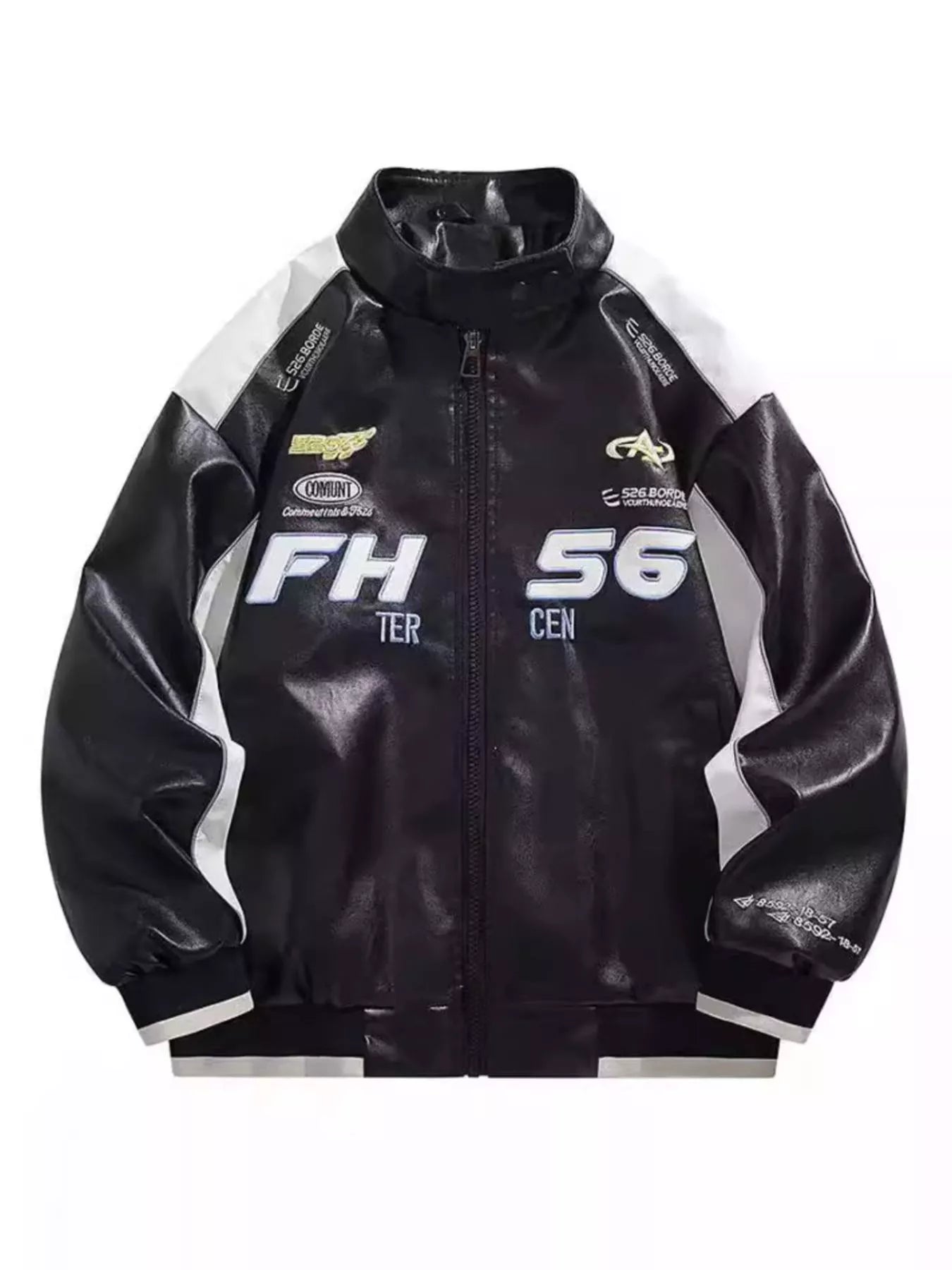 Men's Plus Size Zip Up Contrast Long Sleeve Jacket - DicartluzeDicartluze1ec1dec7 - 2261 - 4ba0 - b4ee - 5e5b2c1bb40a - Max - Origin