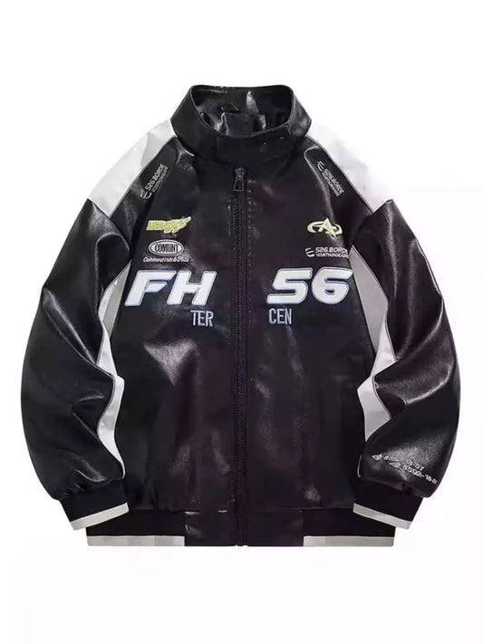 Men's Plus Size Zip Up Contrast Long Sleeve Jacket - DicartluzeDicartluze1ec1dec7 - 2261 - 4ba0 - b4ee - 5e5b2c1bb40a - Max - Origin