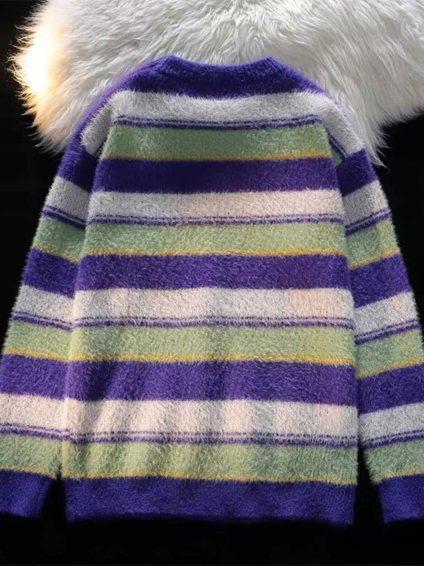 Men's Striped Fuzzy Knit Pullover Sweater - DicartluzeDicartluzefb4a3c00bdf24b9bbbd72f2ee9b725de - Max - Origin