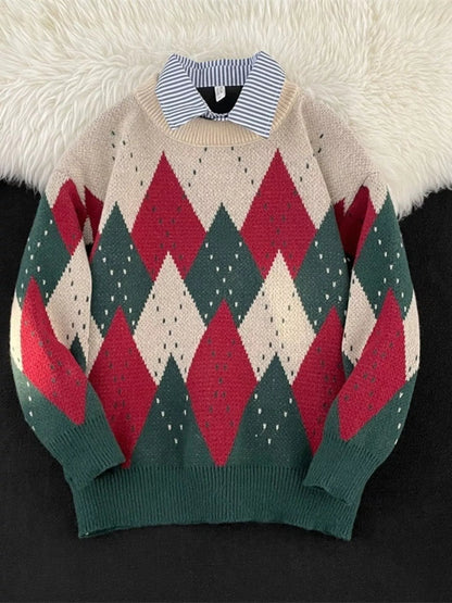 Men's Vintage Argyle Pattern Knit Pullover - DicartluzeDicartluzed1e0bbc2 - 585b - 4e90 - 8914 - d37c112cd7c2 - Max - Origin