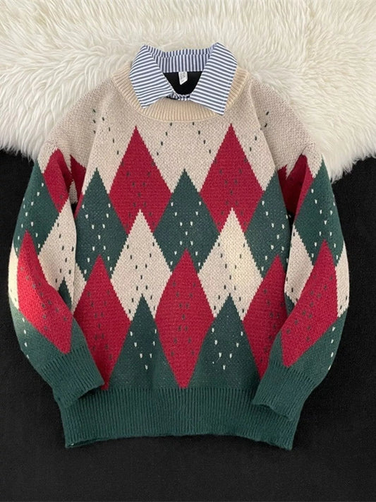 Men's Vintage Argyle Pattern Knit Pullover - DicartluzeDicartluzed1e0bbc2 - 585b - 4e90 - 8914 - d37c112cd7c2 - Max - Origin