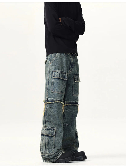 Men's Vintage Wash Multi - Pocket Cargo Jeans - DicartluzeDicartluzef5469eb4ac714417b53012fb75a6c492 - Max - Origin