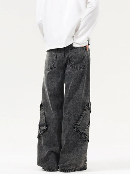 Men's Wide Leg Cargo Jeans - DicartluzeDicartluzed9d94f923d224f9db5e9e7064821d1cf - Max - Origin