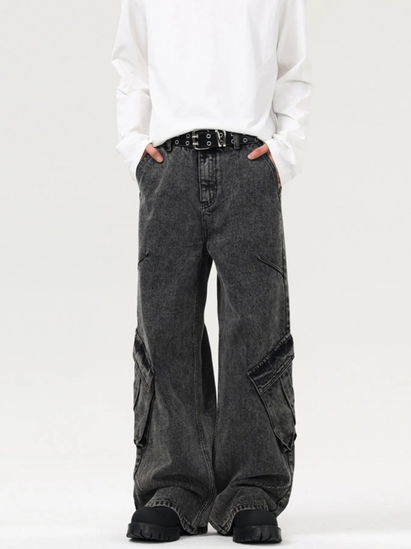 Men's Wide Leg Cargo Jeans - DicartluzeDicartluze1d65d614d43d458d80a8fce9e8be454d - Max - Origin