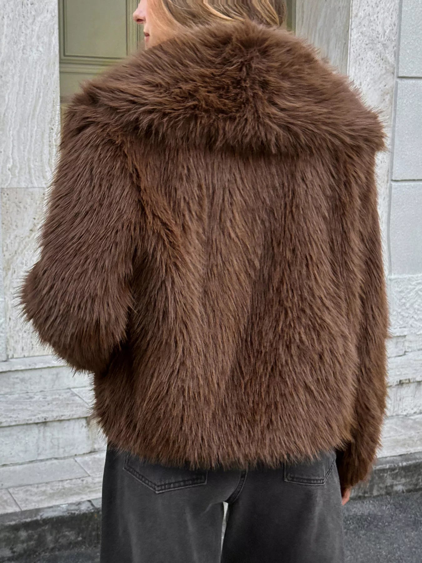 Open Front Faux Fur Cropped Jacket - DicartluzeDicartluze2152a45fc1124251bf9904ce4557841c - Max - Origin