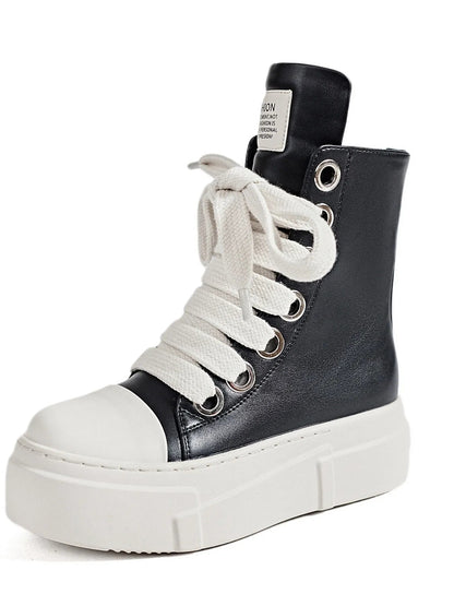 Platform Lace Up Contrast Sneakers - DicartluzeDicartluzeffc4738dc3f4434497b595b4315667ab - Max - Origin